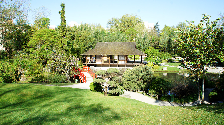 Le pavillon du Jardin japonais où se tenait Les Haïkus du matin par CPOP 2018